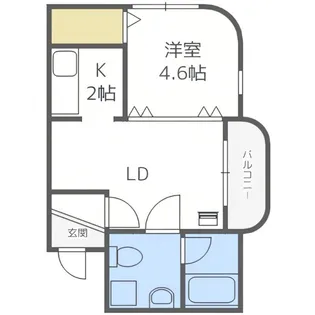 コンパネロ【402号室】の間取り