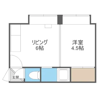 クロスイン本郷【203号室】の間取り