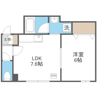 レクレール澄川【307号室】の間取り