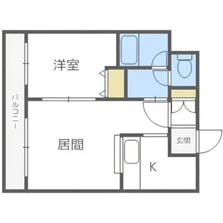 ensoleille山鼻【4階】の間取り