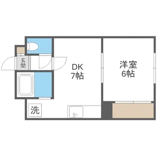 シティハウス白石【402号室】の間取り