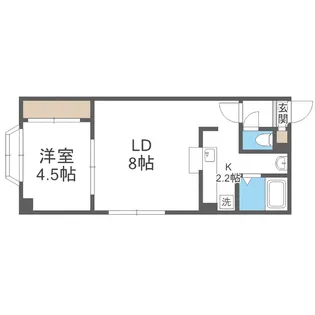 サンライト豊平【501号室】の間取り