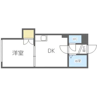 メゾンエクレーレ中の島【607号室】の間取り