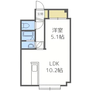 カリス南郷【4階】の間取り