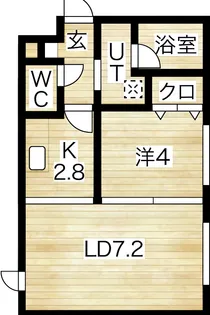 HOPE月寒中央 B【5階】の間取り
