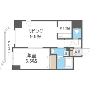 ティアラ月寒中央【5階】の間取り