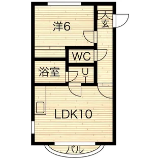 MAJESTIC水車町【2階】の間取り