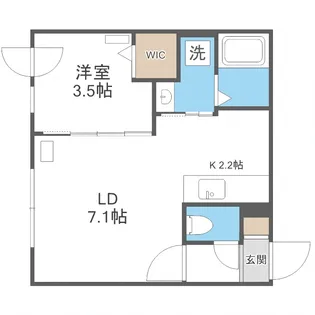 Alta Marea 月寒中央【4階】の間取り