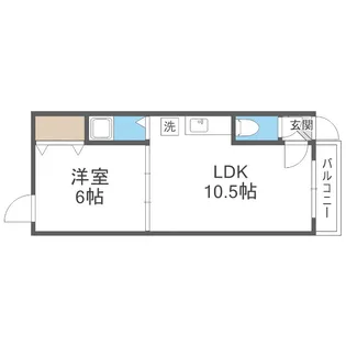セラヴィ澄川【C号室】の間取り