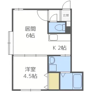 コンフォートI(コンフォートワン)【3階】の間取り