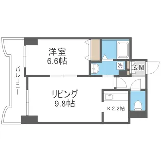 ティアラ月寒中央【1003号室】の間取り