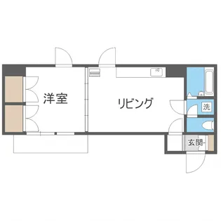 ベルヴィコート本通III【4階】の間取り