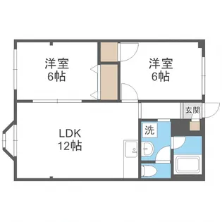 セトル美園【4階】の間取り