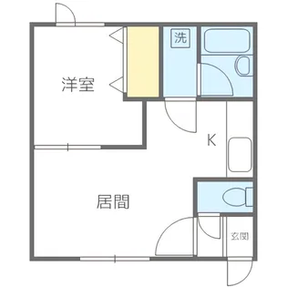 クリエイト伏見【206号室】の間取り