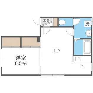 ラメール西線8条【103号室】の間取り