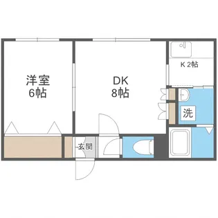 風のささやき【201号室】の間取り