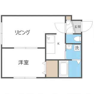 サークヒル学園前【201号室】の間取り