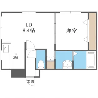 コアハート本郷通(コアハートホンゴウドオリ)【1階】の間取り
