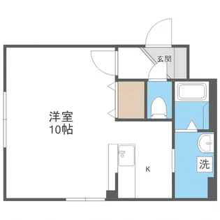 ラフォーレ学園前【404号室】の間取り