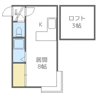1LDKの間取り画像