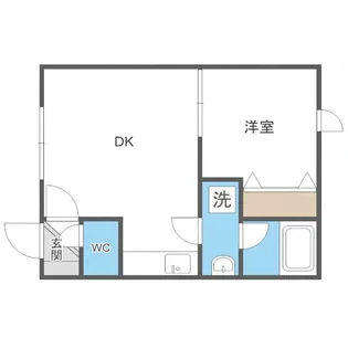 ミール山鼻【101号室】の間取り
