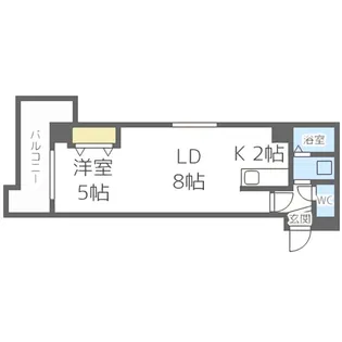 平岸パークヒルハイツ【905号室】の間取り