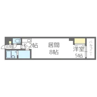 平岸パークヒルハイツ【703号室】の間取り