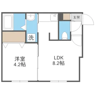 REN FORTO豊平【1階】の間取り