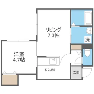 Enchant S-Village16N(エンチャントエスヴィレッジ16N)【202号室】の間取り
