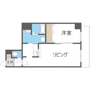 1LDKの間取り画像