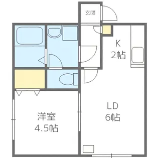 アークコート栄通17【203号室】の間取り