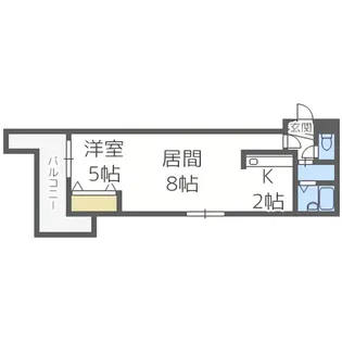 平岸パークヒルハイツ【201号室】の間取り