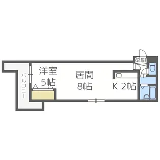 平岸パークヒルハイツ【401号室】の間取り