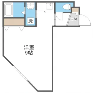 エヴァンスコート南1条【3階】の間取り