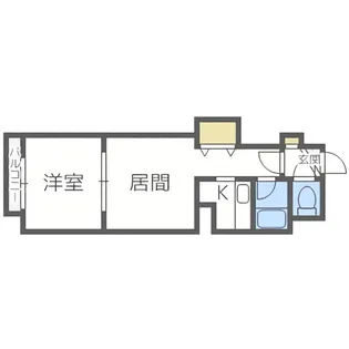 ロイヤルステージ【406号室】の間取り