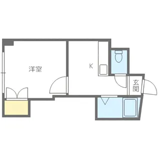 コスモス菊水【402号室】の間取り