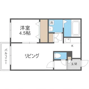 NAGI桑園(ナギ桑園)【3階】の間取り