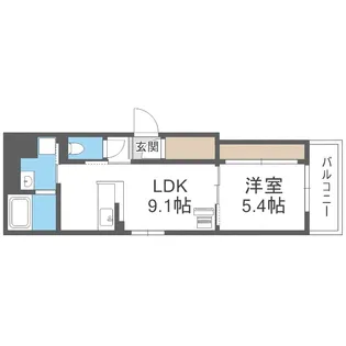 ファインレジデンス南4条イースト【1階】の間取り