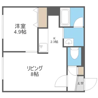 アモール円山【1階】の間取り