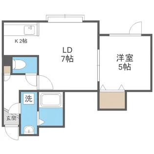 マンションK【2階】の間取り