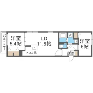 ラ・フレンテ【4階】の間取り
