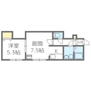 フェリシティ【206号室】の間取り