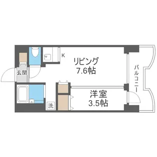 札幌ビオス館【10階】の間取り