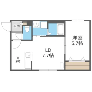 EXCELLENT HOUSE月寒(エクセレントハウス)【1階】の間取り