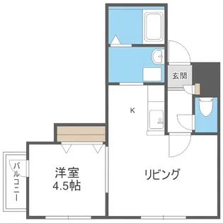 La・Bella(ラベーラ月寒)【4階】の間取り