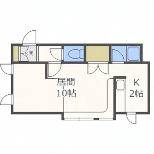 サンシャイン山鼻【201号室】の間取り