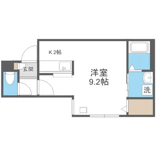 オハナS6W10【5階】の間取り