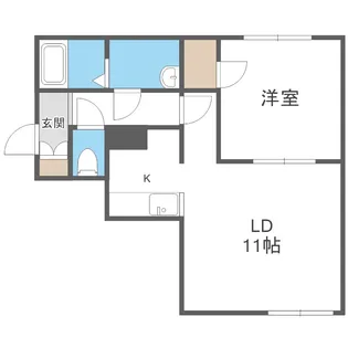 ヴィラフォーレスト栄通【2階】の間取り