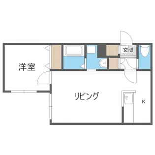クラリス菊水Ⅱ【103号室】の間取り