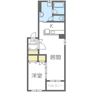 RAISON真駒内【2階】の間取り